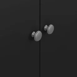 Guardaroba 3 ante nero 150x199h cm - Conti