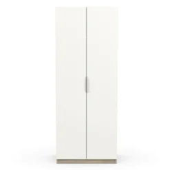 Guardaroba 2 ante rovere e bianco opaco 79x203h cm - Fioretta