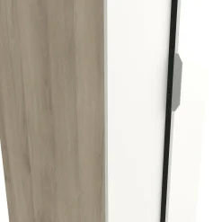 Guardaroba 2 ante rovere e bianco opaco 79x203h cm - Fioretta