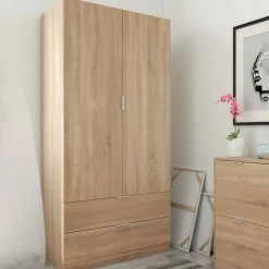 Guardaroba 2 ante rovere 81x180h cm - Appadu