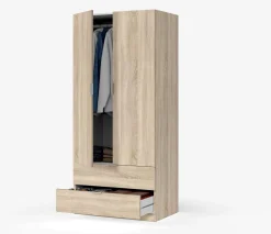 Guardaroba 2 ante rovere 81x180h cm - Appadu