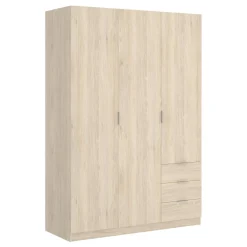 Guardaroba 3 Ante|Camera Da Letto > Dmora Guardaroba 3 ante rovere 121x184h cm - Astru Marrone Rovere