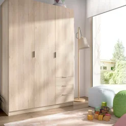 Guardaroba 3 Ante|Camera Da Letto > Dmora Guardaroba 3 ante rovere 121x184h cm - Astru Marrone Rovere