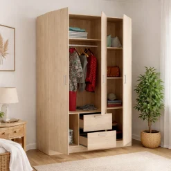 Guardaroba 3 ante rovere 150x215h cm - Ales