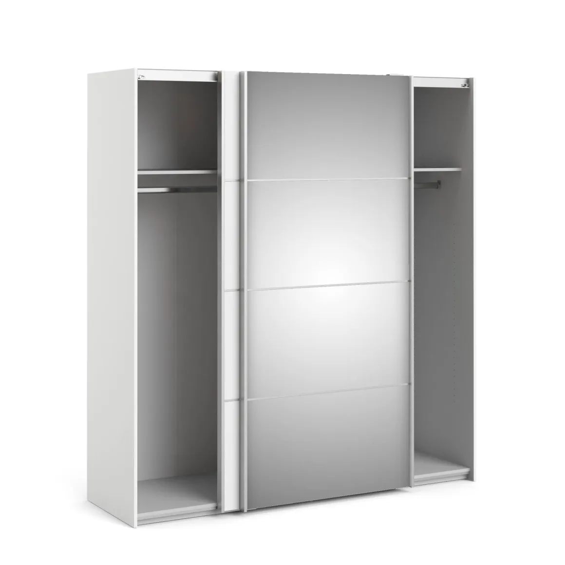 Guardaroba 2 Ante > Dmora Guardaroba ante scorrevoli 182x220h cm - Badesse Bianco Lucido