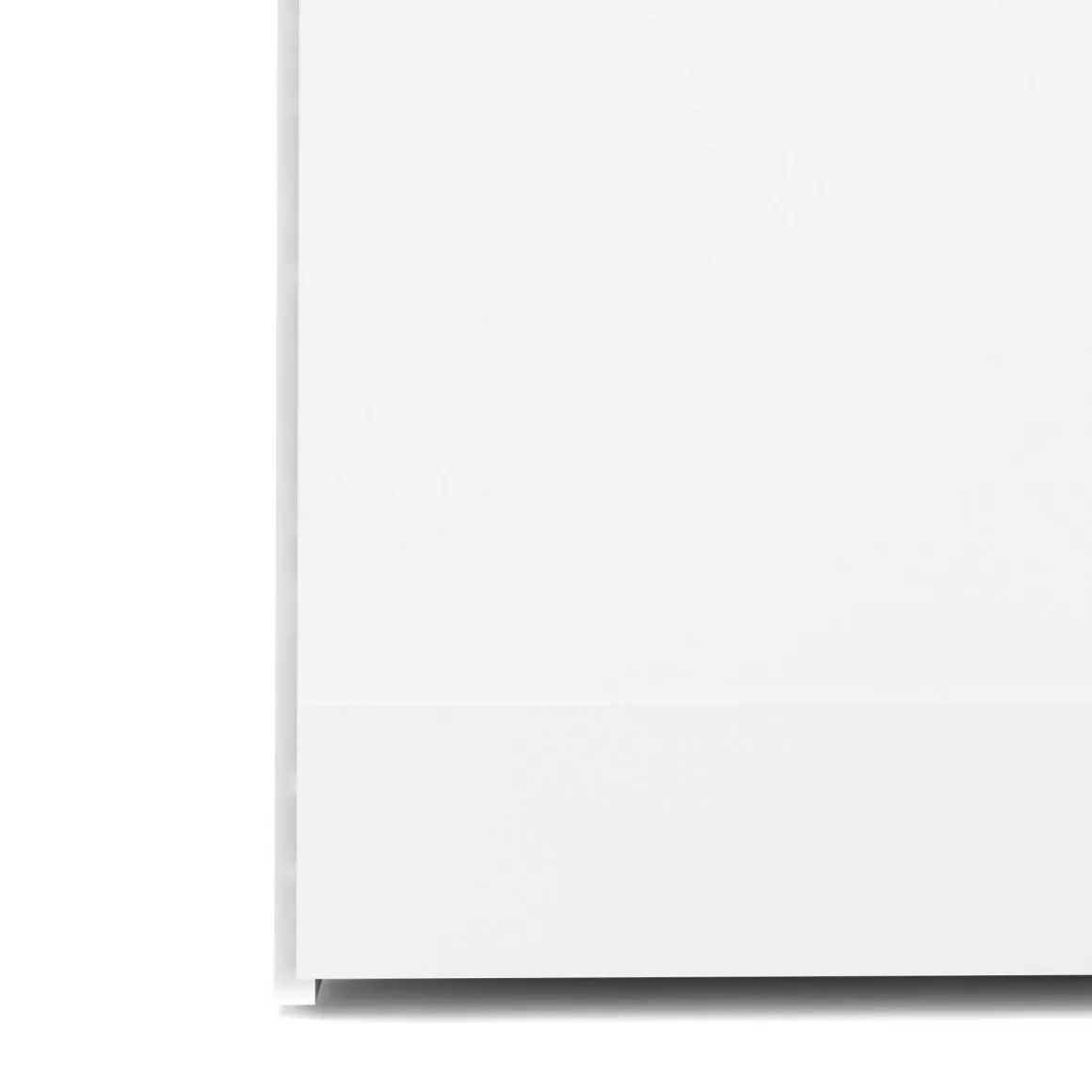 Guardaroba 3 ante Suzette, Mobile camera da letto, Cabina armadio portabiti, Armadio appendiabiti, 116x50 h200 cm, Bianco