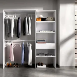 Cabine Armadio|Altri Guardaroba > Dmora Guardaroba classico 160x187h cm - Fauno Bianco