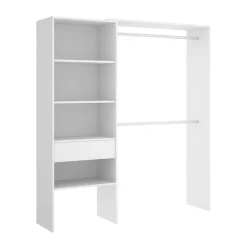 Cabine Armadio|Altri Guardaroba > Dmora Guardaroba classico 160x187h cm - Fauno Bianco