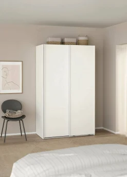 Guardaroba 2 Ante > Dmora Guardaroba con appendiabiti 118x200h cm - Elen Bianco