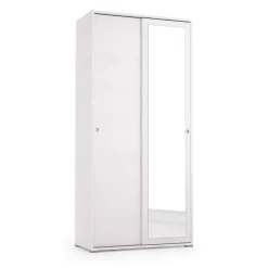 Guardaroba con appendiabiti bianco 90x195h cm - Abduhl