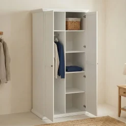 Guardaroba con appendiabiti bianco 95x200h cm - Darby
