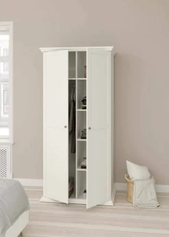 Guardaroba con appendiabiti bianco 95x200h cm - Darby