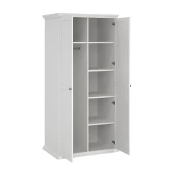 Guardaroba con appendiabiti bianco 95x200h cm - Darby