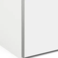 Guardaroba 2 Ante > Dmora Guardaroba con appendiabiti bianco e quercia 242x201h cm - Acerno Marrone, Bianco Quercia