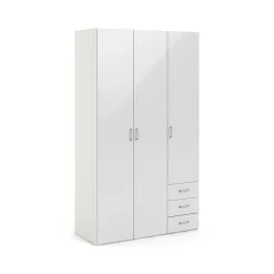 Guardaroba con appendiabiti bianco lucido 115x200h cm - Aquilone