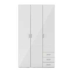 Guardaroba con appendiabiti bianco lucido 115x200h cm - Aquilone