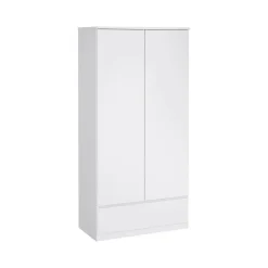 Guardaroba con appendiabiti bianco lucido 98x200h cm - Kab