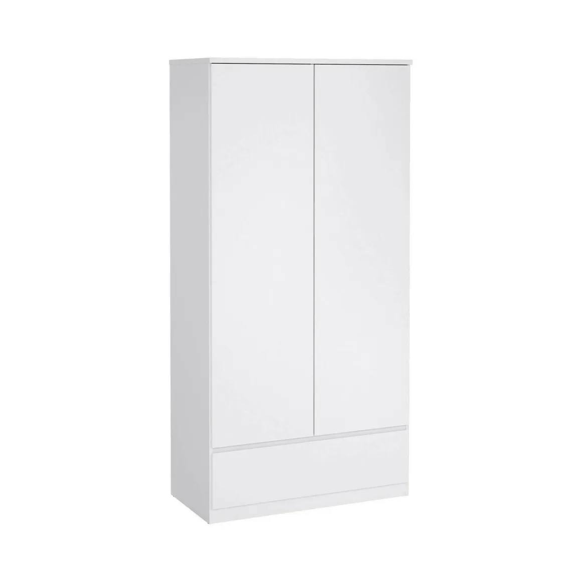 Guardaroba con appendiabiti bianco lucido 98x200h cm - Kab