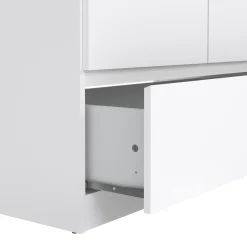 Guardaroba con appendiabiti bianco lucido 98x200h cm - Kab