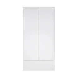 Guardaroba con appendiabiti bianco lucido 98x200h cm - Kab