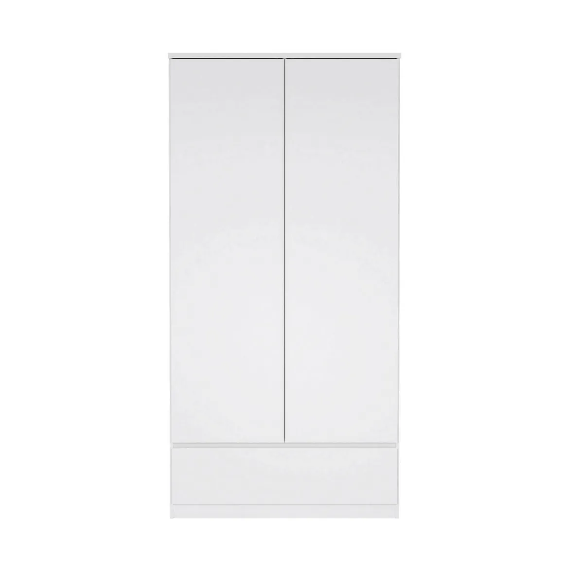 Guardaroba con appendiabiti bianco lucido 98x200h cm - Kab