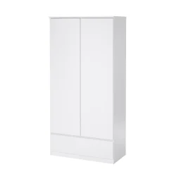 Guardaroba con appendiabiti bianco lucido 98x200h cm - Kab