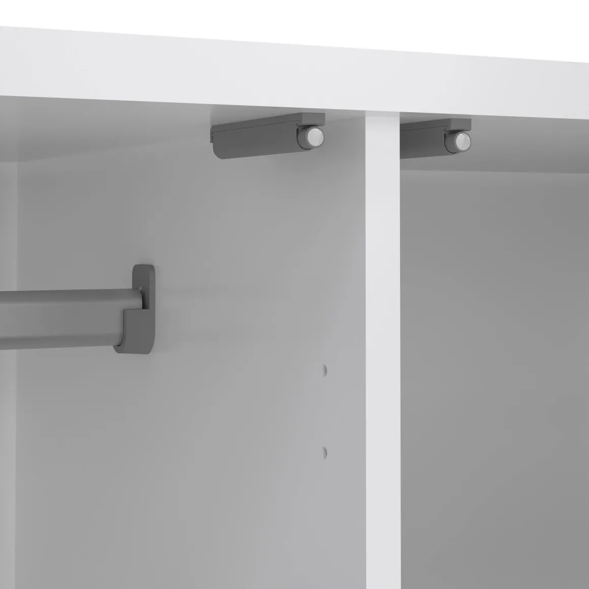 Guardaroba con appendiabiti bianco lucido 98x200h cm - Kab
