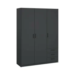 Guardaroba con appendiabiti grigio 147x200h cm - Simeon