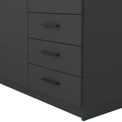 Guardaroba 2 Ante > Dmora Guardaroba con appendiabiti 178x220h cm - Malakas Grigio