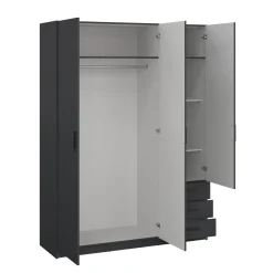 Guardaroba 2 Ante > Dmora Guardaroba con appendiabiti 178x220h cm - Malakas Grigio