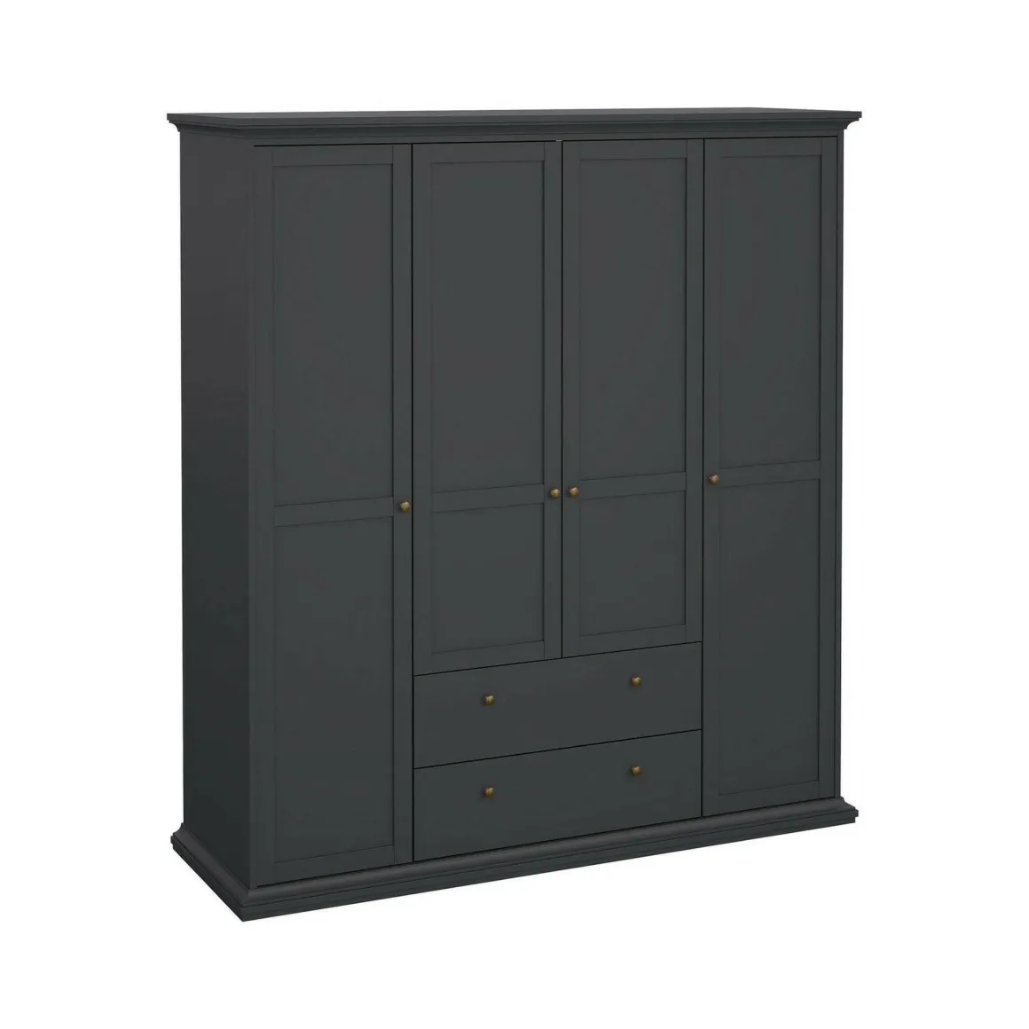 Guardaroba con appendiabiti grigio 181x200h cm - Amarena