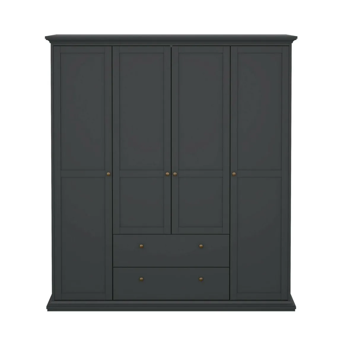 Guardaroba con appendiabiti grigio 181x200h cm - Amarena