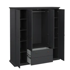 Guardaroba con appendiabiti grigio 181x200h cm - Amarena