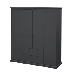 Guardaroba con appendiabiti grigio 181x200h cm - Amarena
