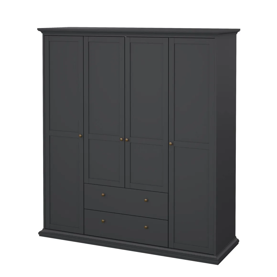 Guardaroba con appendiabiti grigio 181x200h cm - Amarena