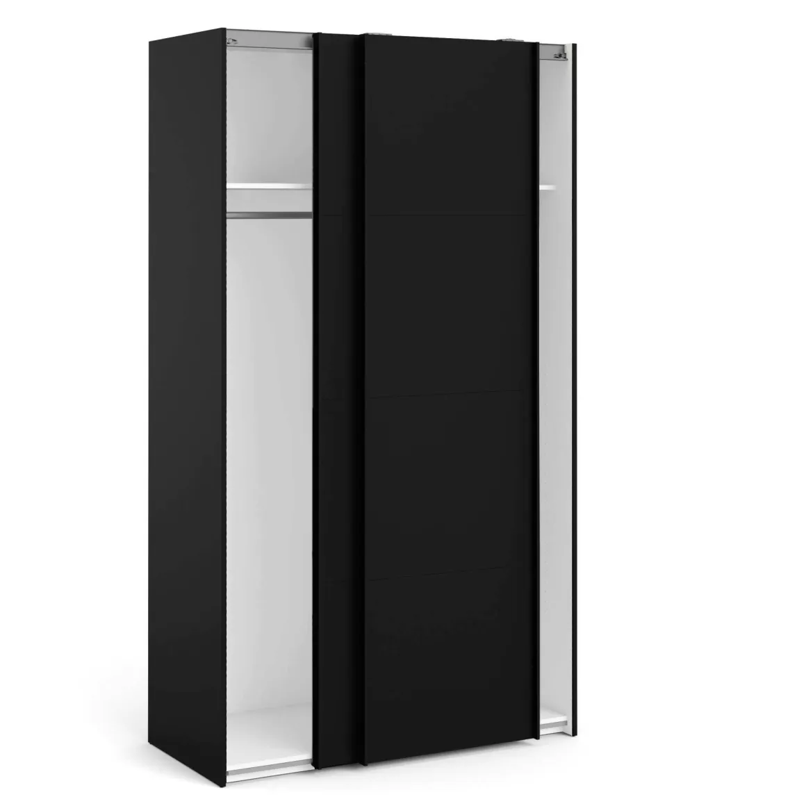 Guardaroba 2 Ante > Dmora Guardaroba con appendiabiti 150x218h cm - Alfano Nero