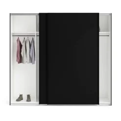 Guardaroba con appendiabiti nero 242x220h cm - Badesse