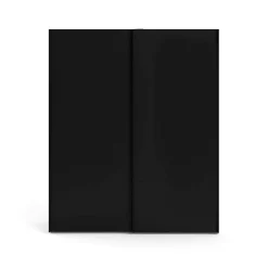 Guardaroba 2 Ante > Dmora Guardaroba con appendiabiti nero e bianco 182x220h cm - Portlouis Bianco, Nero