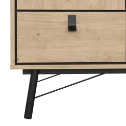 Guardaroba 3 Ante > Dmora Guardaroba con appendiabiti rovere 150x200h cm - Zerbo Marrone Rovere