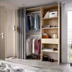 Guardaroba con appendiabiti rovere 160x205h cm - Arim