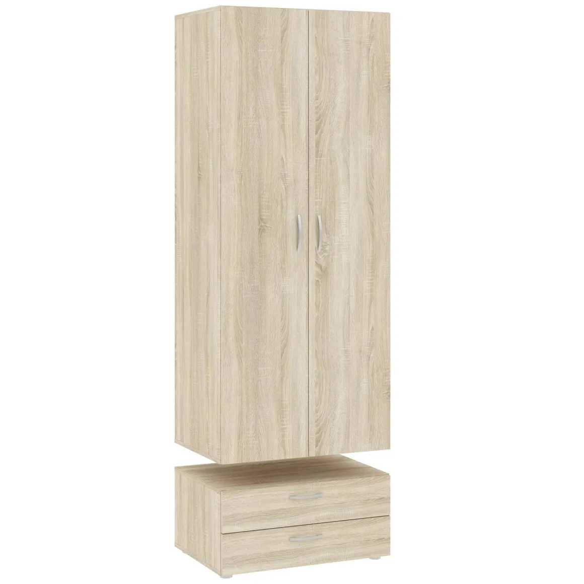 Guardaroba con appendiabiti rovere 74x214h cm - Buriasco