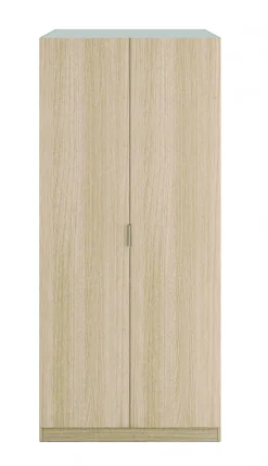 Guardaroba 2 Ante|Camera Da Letto > Dmora Guardaroba con appendiabiti rovere 82x180h cm - Avik Marrone Rovere