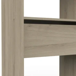 Cabine Armadio|Altri Guardaroba > Dmora Guardaroba con appendiabiti rovere e bianco opaco 167x191h cm - Serpentina Bianco Opaco, Marrone Rovere