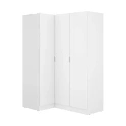 Guardaroba 3 Ante|Camera Da Letto > Dmora Guardaroba con ripiani regolabili 133x184h cm - Australia Bianco