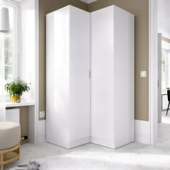 Guardaroba con ripiani regolabili bianco 90x184h cm - Aser