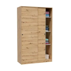 Guardaroba con ripiani regolabili legno 120x200h cm - Adrenalin