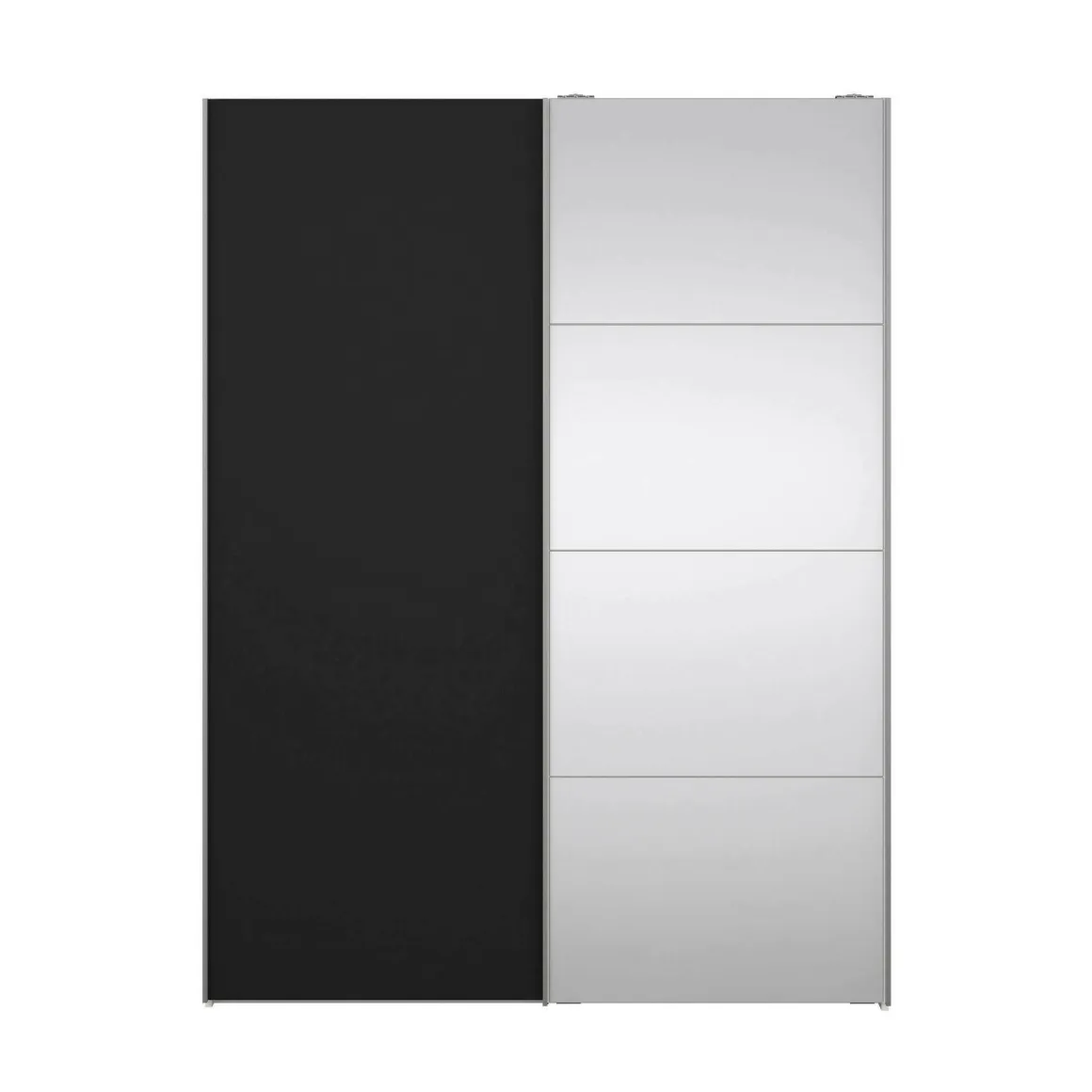 Guardaroba con specchio bianco e nero 150x200h cm - Seraphine