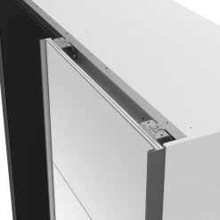 Guardaroba con specchio bianco e nero 150x200h cm - Seraphine