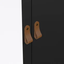 Guardaroba 2 Ante > Dmora Guardaroba con specchio 102x199h cm - Lagertha Nero