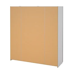 Guardaroba con specchio quercia e bianco 182x201h cm - Cerreto